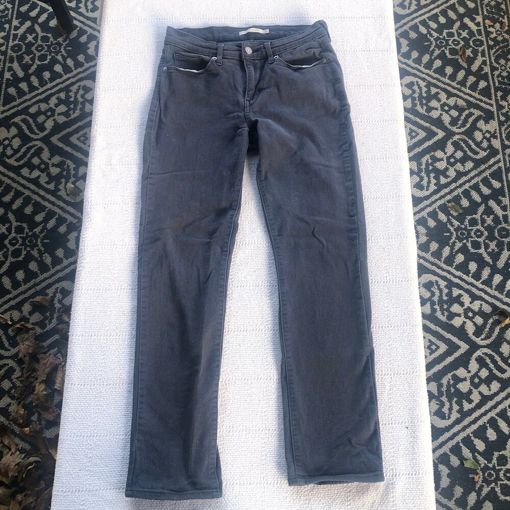 Levi's Classic Straight Blue Khaki Pants Women’s Size 26‎ (or 4) Preppy Casual